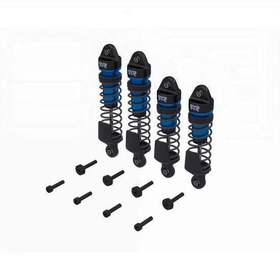 Shock Set - Front/Rear Assembled - TBC cSt Oil - Blue (4Pcs): M