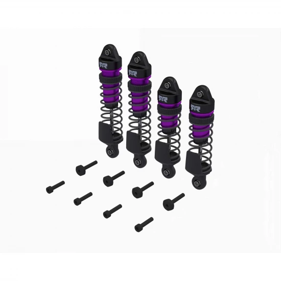 Shock Set - Front/Rear Assembled - TBC cSt Oil - Purple (4Pcs):