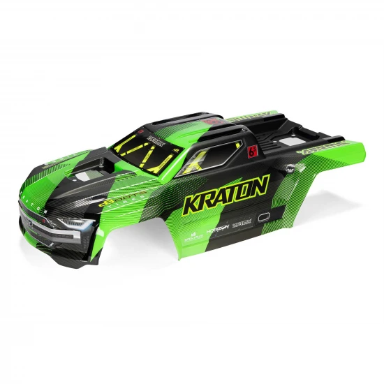 1:8 Painted Body with Decals - Green/Black: KRATON 6S BLX V6