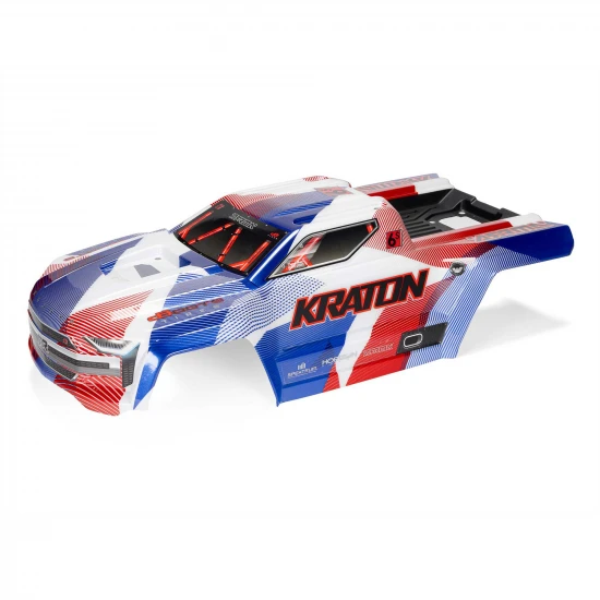 1:8 Painted Body with Decals - Blue/Red: KRATON 6S BLX V6