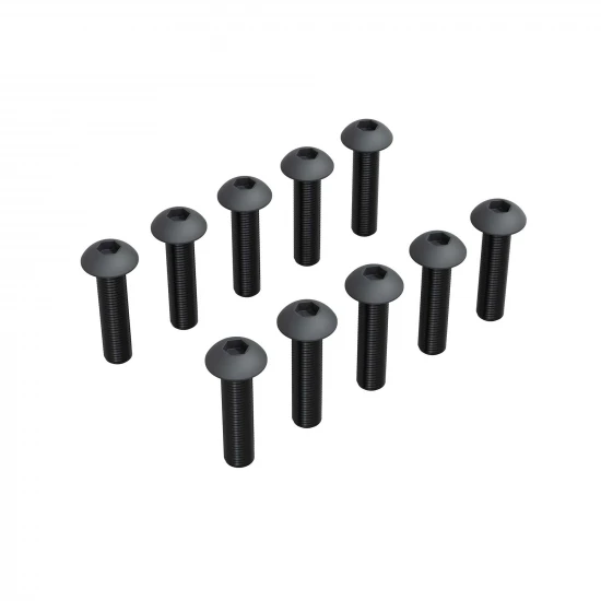 M2.5x12mm Button Head Screw With M3 Head (10)