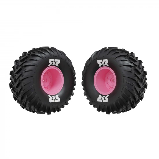 dBoots Cut Chevron MT Tire Set Glued - Pink