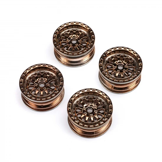 Black Rhino Wheel 1.0 - 7mm Hex (4): SCX24