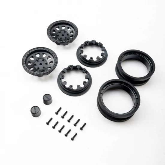 1.9 Raceline Daytona Beadlock Wheels - Black (2)