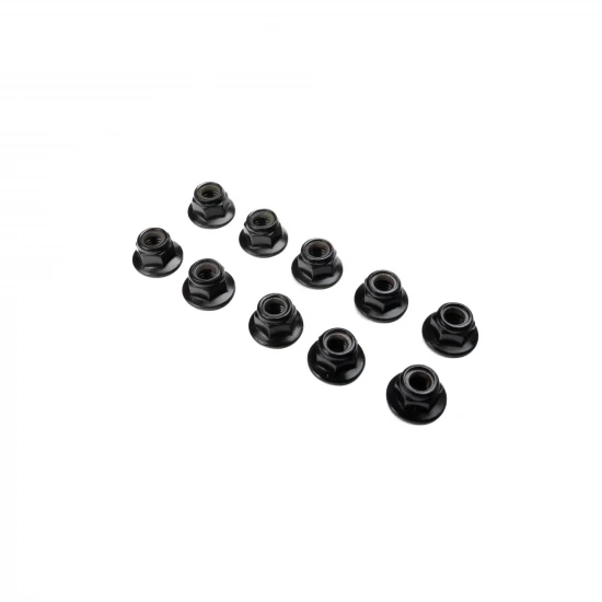 Flanged Nylock Nut - M5 STL (10)