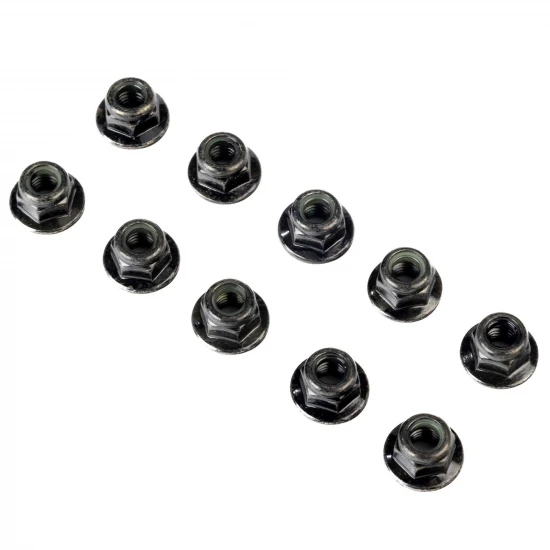 Flanged Nylock Nut - M6 STL (10)