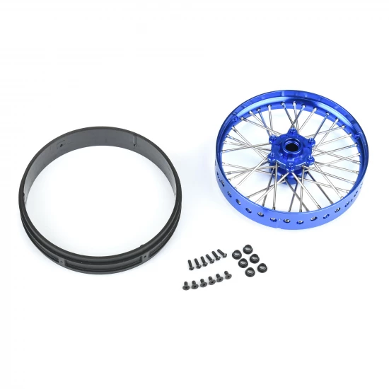1/4 Pro-Spec Aluminium V2 Bead Front Wheel Blue/Blue (1): Pro