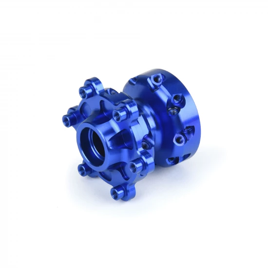 1/4 Pro-Spec Aluminium Front Hub Blue: Promoto-MX