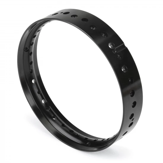 1/4 Pro-Spec Aluminium Front Rim Black: Promoto-MX