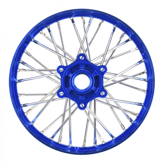 1/4 Pro-Spec Aluminium V2 Bead Rear Wheel Blue/Blue (1): Prom