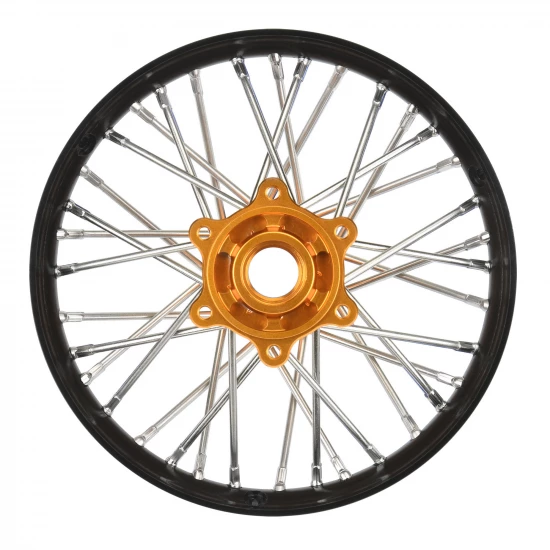 1/4 Pro-Spec Aluminium V2 Bead Rear Wheel Black/Gold (1): Pro