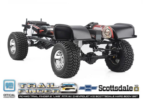 RC4WD Trail Finder 2 LWB RTR - Chevrolet K10 Hardbody Black