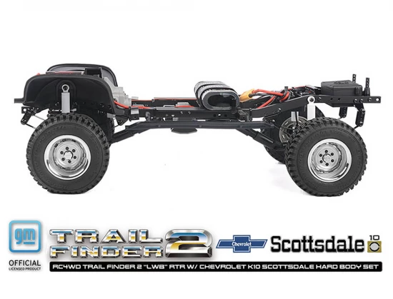 RC4WD Trail Finder 2 LWB RTR - Chevrolet K10 Hardbody Black