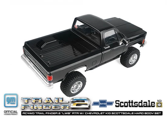 RC4WD Trail Finder 2 LWB RTR - Chevrolet K10 Hardbody Black