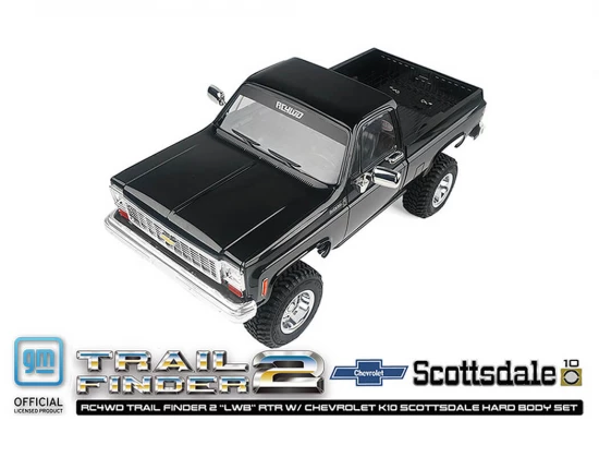 RC4WD Trail Finder 2 LWB RTR - Chevrolet K10 Hardbody Black