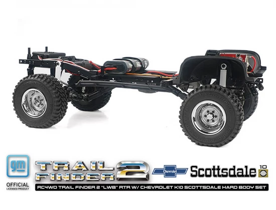RC4WD Trail Finder 2 LWB RTR - Chevrolet K10 Hardbody Black