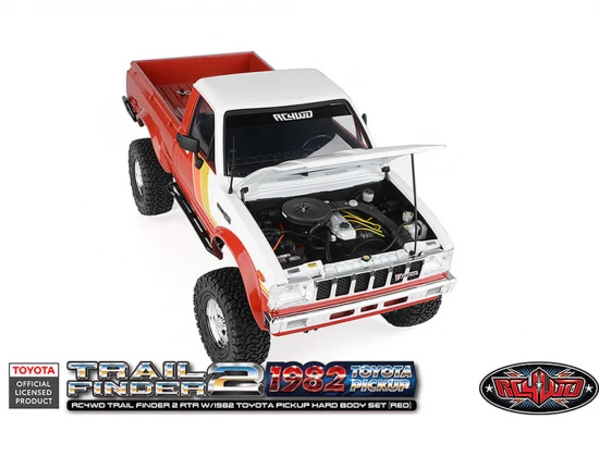 RC4WD Trail Finder2 RTR With 1982 Toyota Pickup Hard Body Red