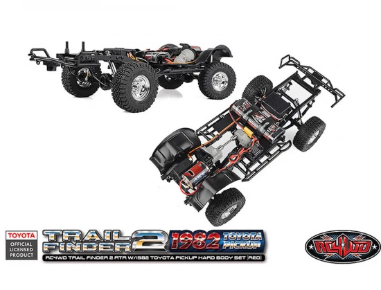 RC4WD Trail Finder2 RTR With 1982 Toyota Pickup Hard Body Red