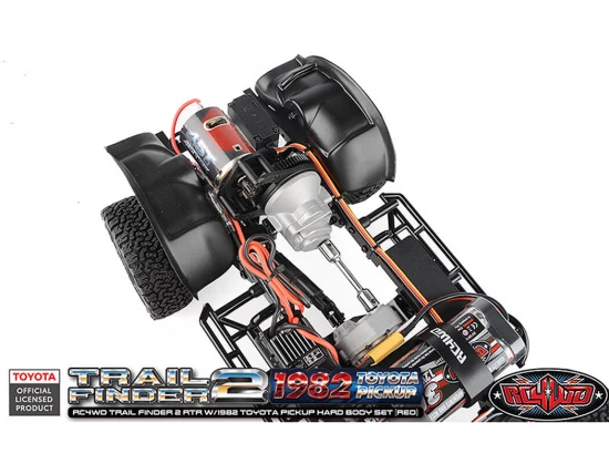RC4WD Trail Finder2 RTR With 1982 Toyota Pickup Hard Body Red