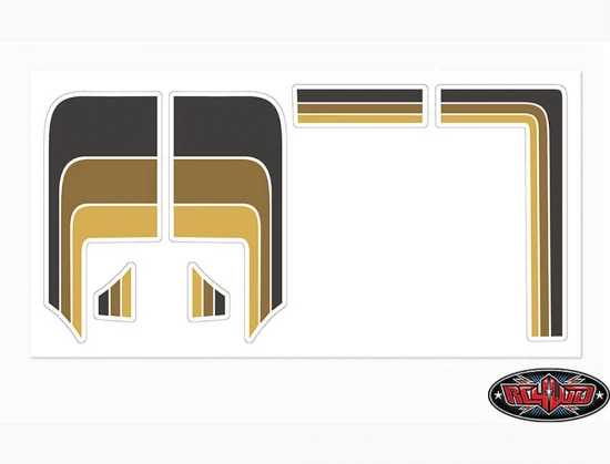 RC4WD Toyota 79-81 Body Decals (Brown)