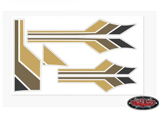 RC4WD Toyota 82-83 Body Decals (Brown)