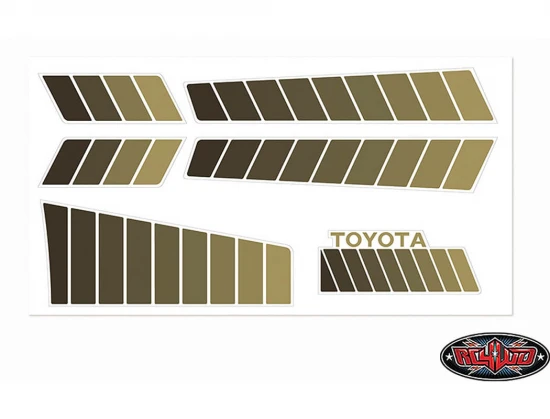 RC4WD Toyota 84-85 Body Decals (Brown)