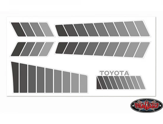 RC4WD Toyota 84-85 Body Decals (Grey)