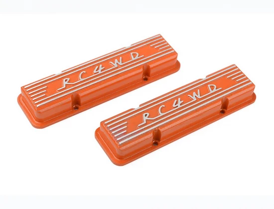 RC4WD Aluminium Valve Covers For Scale V8 Engine (Orange)