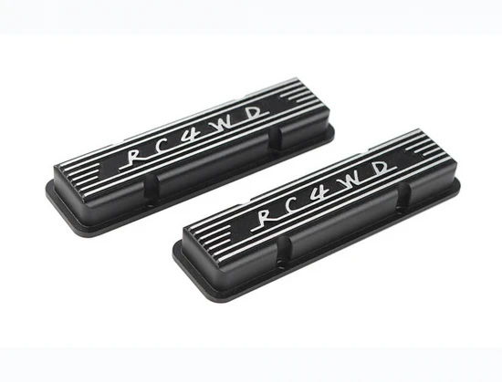 RC4WD Aluminium Valve Covers For Scale V8 Engine (Black)