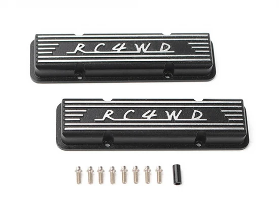 RC4WD Aluminium Valve Covers For Scale V8 Engine (Black)