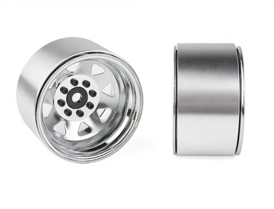 RC4WD 8Lug Deep Dish Wagon 1.9 Steel Stamped Beadlock Wheels Chrome (4)
