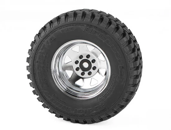 RC4WD 8Lug Deep Dish Wagon 1.9 Steel Stamped Beadlock Wheels Chrome (4)