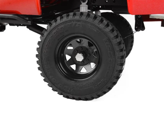 RC4WD 8Lug Deep Dish Wagon 1.9 Steel Stamped Beadlock Wheels Black (4)
