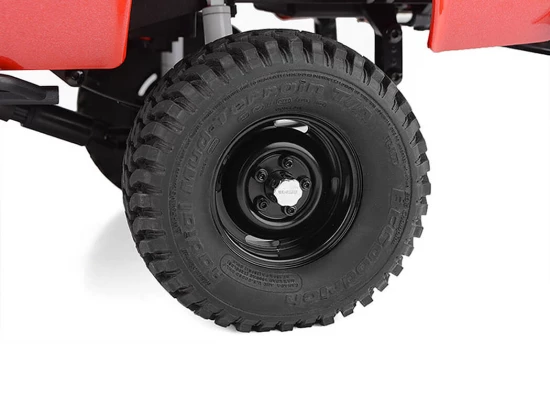 RC4WD 1.9 Landies Vintage Stamped Steel Beadlock Wheels Black (4)